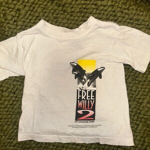 Vintage Free Willy Kids White Tee